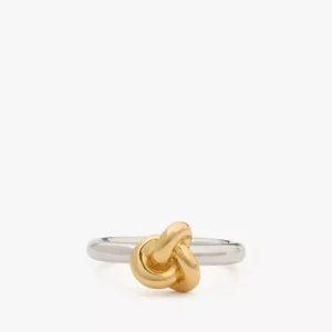 Double Knot Ring - Silver Gold